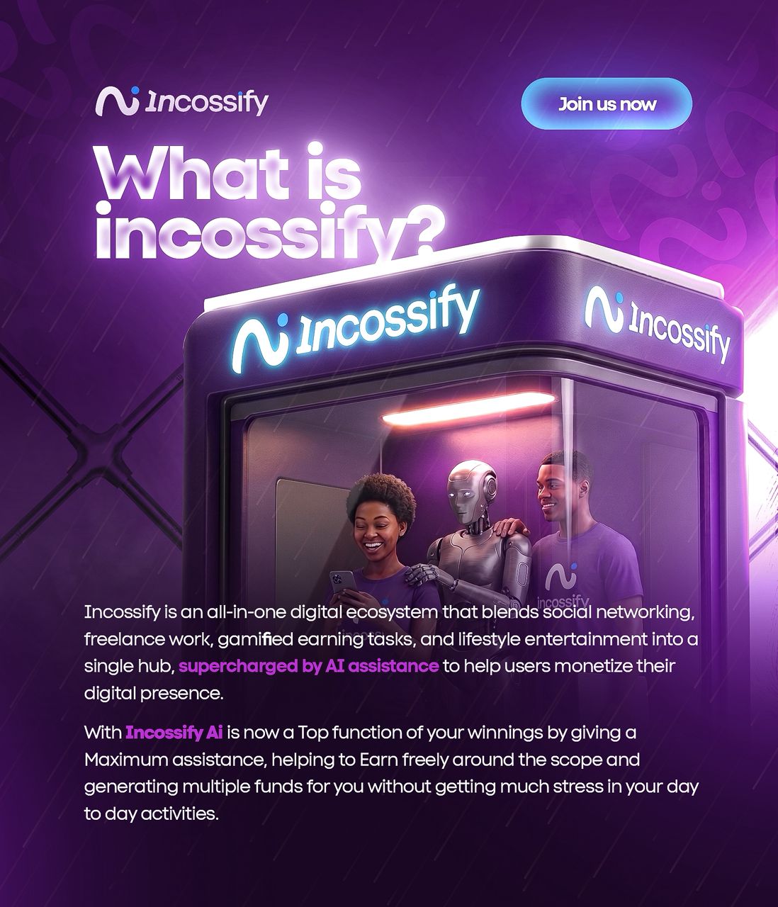 What is Incossify? The AI ecosystem turning smartphones into income