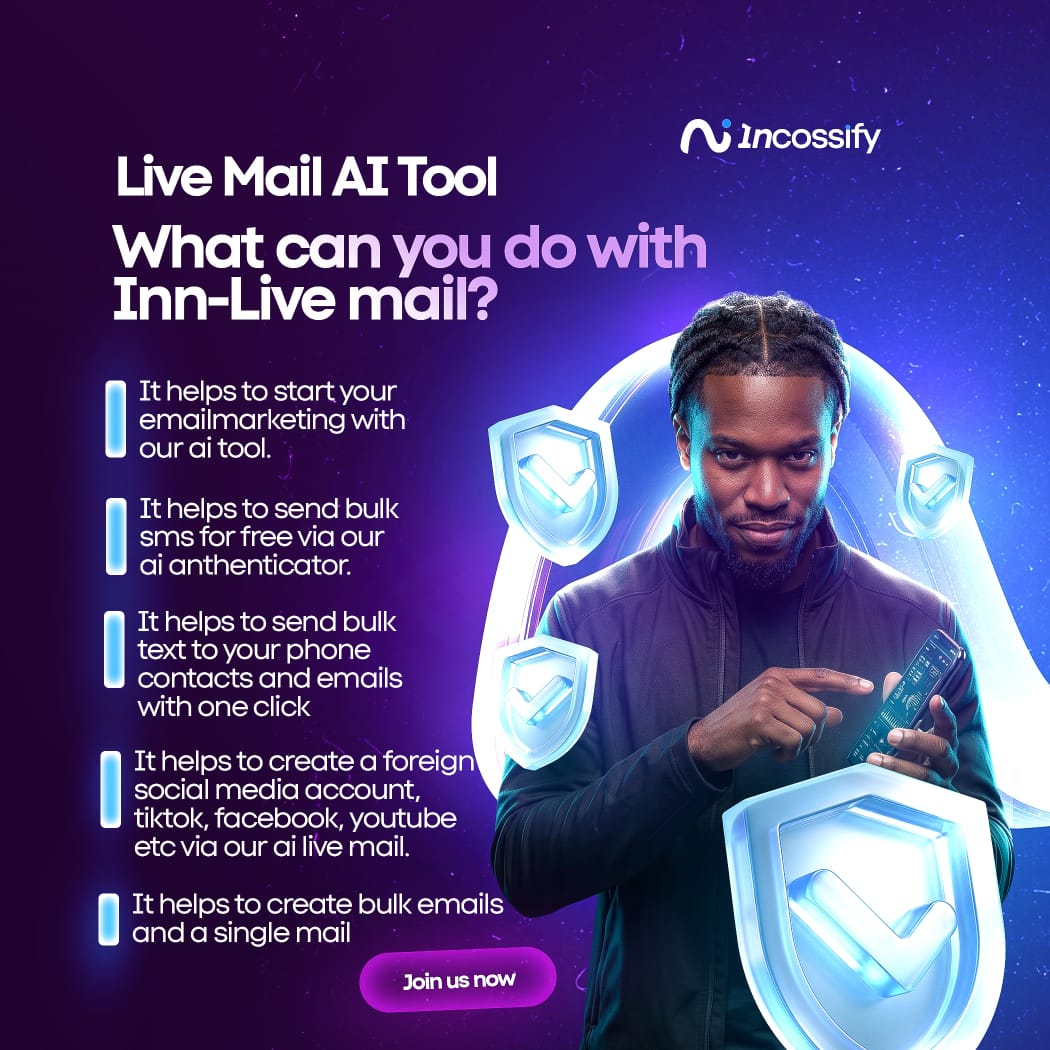 Live Mail AI Tool — bulk email, SMS & social broadcasting